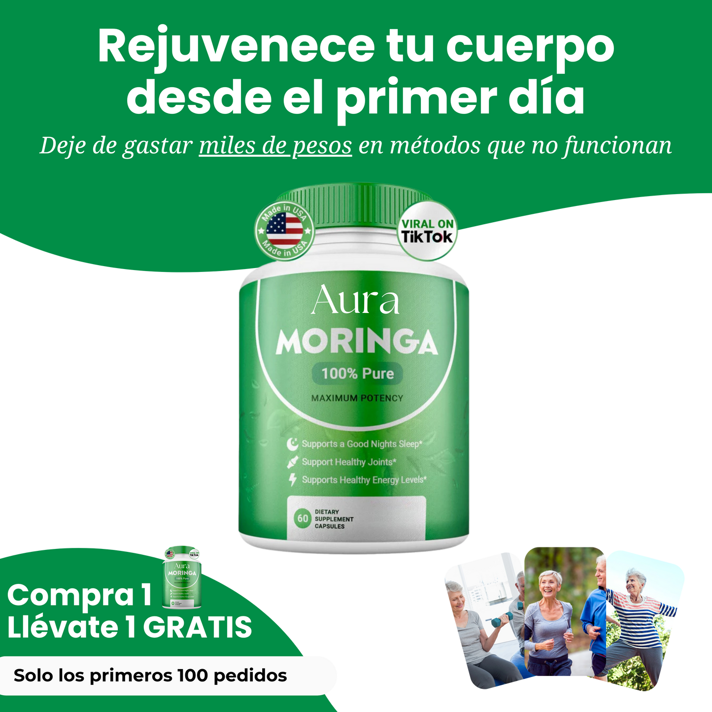Moringa - Rejuvenece tu cuerpo desde el primer día