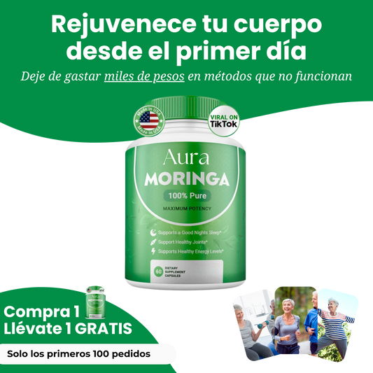 Moringa - Rejuvenece tu cuerpo desde el primer día