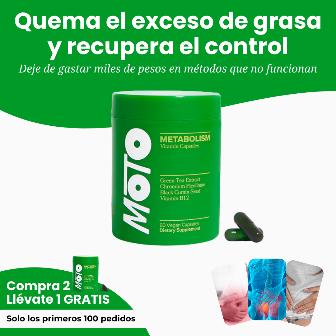MOTO - Cápsulas para acelerar tu metabolismo