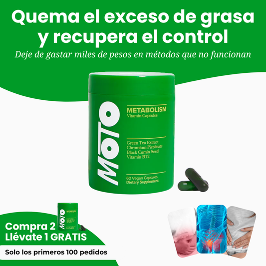 MOTO - Cápsulas para acelerar tu metabolismo